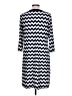 Haani Chevron-herringbone Blue Casual Dress Size L - photo 2