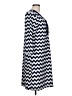 Haani Chevron-herringbone Blue Casual Dress Size L - photo 4