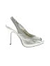 Lulu Townsend Metallic Silver Gold Heels Size 9 1/2 - photo 1