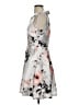 Studio One 100% Polyester Floral Gray Cocktail Dress Size 4 - photo 5