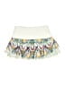 Lucky in Love 100% Polyester Graphic White Skort Size S - photo 1