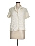 BHLDN Ivory Short Sleeve Blouse Size M - photo 1