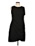 Nine West Solid Black Casual Dress Size L - photo 1