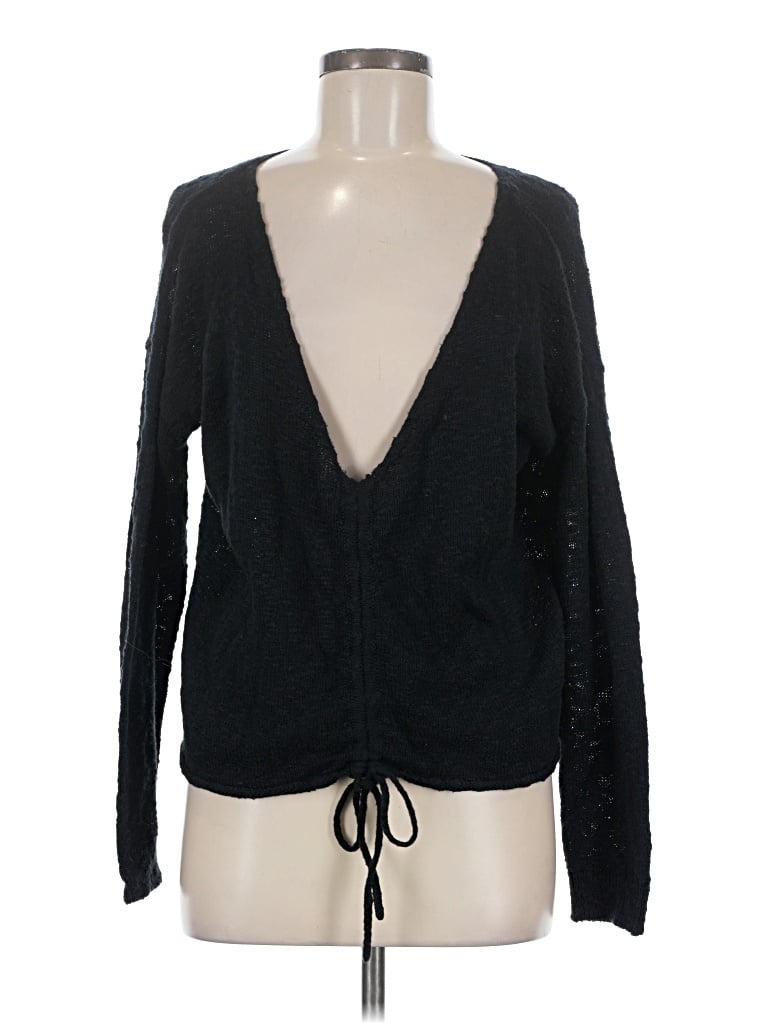 Pre-owned Roxy Long Sleeve Blouse In Black