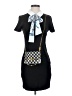 Assorted Brands Argyle Black Casual Dress Size S - photo 1