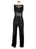 Alexa B Metallic Black Jumpsuit Size 8 - photo 1