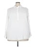 Ellos 100% Rayon Ivory Long Sleeve Polo Size 22 - photo 1