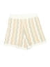 Yllw 100% Viscose Chevron-herringbone Ivory Shorts Size XS - photo 2