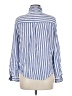 BeachLunchLounge Stripes Blue Long Sleeve Blouse Size M - photo 2