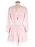 Unbranded 100% Polyester Floral Polka Dots Pink Romper Size M - photo 2