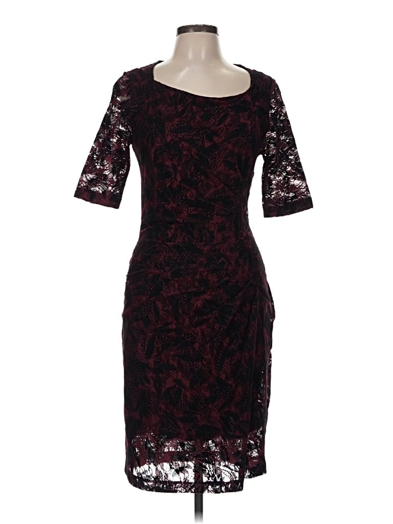 Pre-owned Maeve Cocktail Dress In Burgundy