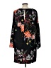 H&M 100% Polyester Print Black Casual Dress Size L - photo 2