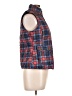 St. John's Bay 100% Polyester Plaid Blue Vest Size M (petite) - photo 4