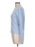 Carlisle Blue Long Sleeve Silk Top Size L - photo 5