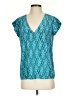 Joie 100% Silk Teal Short Sleeve Silk Top Size XS - photo 1