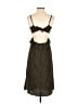 Jun & Ivy Animal Print Brown Cocktail Dress Size XS - photo 2