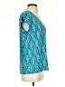 Joie 100% Silk Teal Short Sleeve Silk Top Size XS - photo 4