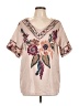 Unbranded Tan Short Sleeve Blouse Size M - photo 1