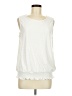 Adrianna Papell White Sleeveless Blouse Size M - photo 1