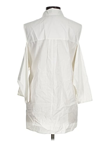 Halston Heritage 3/4 Sleeve Button-Down Shirt (view 2)