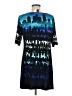Style&Co Graphic Blue Casual Dress Size M - photo 2