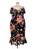 Siena Floral Black Cocktail Dress Size 3X - photo 1
