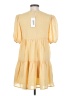 Reformation 100% Polyester Solid Yellow Casual Dress Size S - photo 2