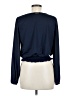 MICHAEL Michael Kors Blue Long Sleeve Top Size M - photo 2