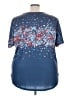 Cj Banks Stars Blue Short Sleeve Top Size 3X - photo 2