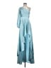Mac Duggal 100% Polyester Blue Cocktail Dress Size 2 - photo 1