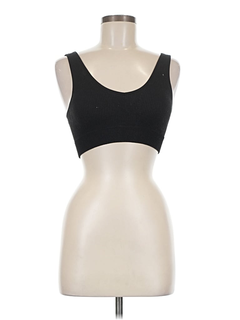 Pre-owned Aerie Sports Bra In Black