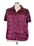 Lane Bryant 100% Polyester Hearts Pink Short Sleeve Polo Size 26 - 28 Plus - photo 1