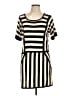 Neiman Marcus Stripes Ivory Casual Dress Size L - photo 1