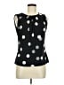 Calvin Klein Polka Dots Black Sleeveless Blouse Size M - photo 1