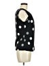 Calvin Klein Polka Dots Black Sleeveless Blouse Size M - photo 4