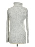 Miami Metallic Silver Turtleneck Sweater Size M - photo 2