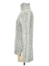 Miami Metallic Silver Turtleneck Sweater Size M - photo 5