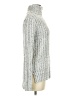Miami Metallic Silver Turtleneck Sweater Size M - photo 4