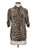 Equipment Animal Print Brown 3/4 Sleeve Blouse Size XS - photo 1