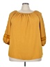NYCC 100% Polyester Yellow 3/4 Sleeve Blouse Size 3X - photo 1