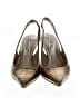 Via Spiga 100% Leather Metallic Gold Heels Size 7 - photo 2