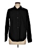 Chaps Solid Black Long Sleeve Button-Down Shirt Size M - photo 1