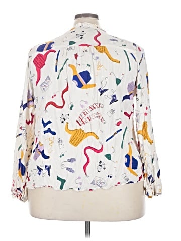 Maeve by Anthropologie 3/4 Sleeve Blouse (view 2)