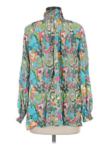 Rungolee 3/4 Sleeve Silk Top (view 2)