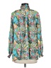 Rungolee 100% Silk Teal 3/4 Sleeve Silk Top Size M - photo 2