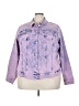Torrid Purple Denim Jacket Size 4X Plus (4) - photo 1