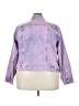 Torrid Purple Denim Jacket Size 4X Plus (4) - photo 2