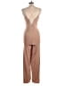 ASOS 100% Polyester Solid Tan Brown Jumpsuit Size 12 - photo 2