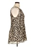 Ninety 100% Polyester Brown Sleeveless Blouse Size XL - photo 4