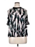 Jennifer Lopez Silver Short Sleeve Blouse Size XL - photo 1